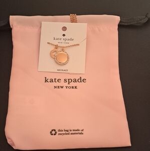 Kate Spade Rose Gold Pendant Necklace NWT